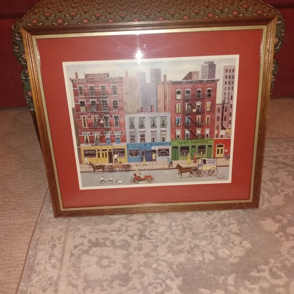 R.Reigel Sign PrintFrom A.P.F. Framemaker&Conservators Carlyle Hotel N…